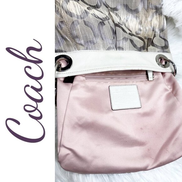 COACH MADISON OP ART IKAT HIPPIE SHOULDER BAG - Picture 10 of 16